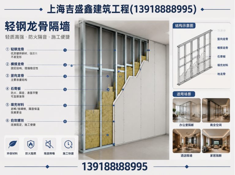 杨浦区上海隔墙施工展示图